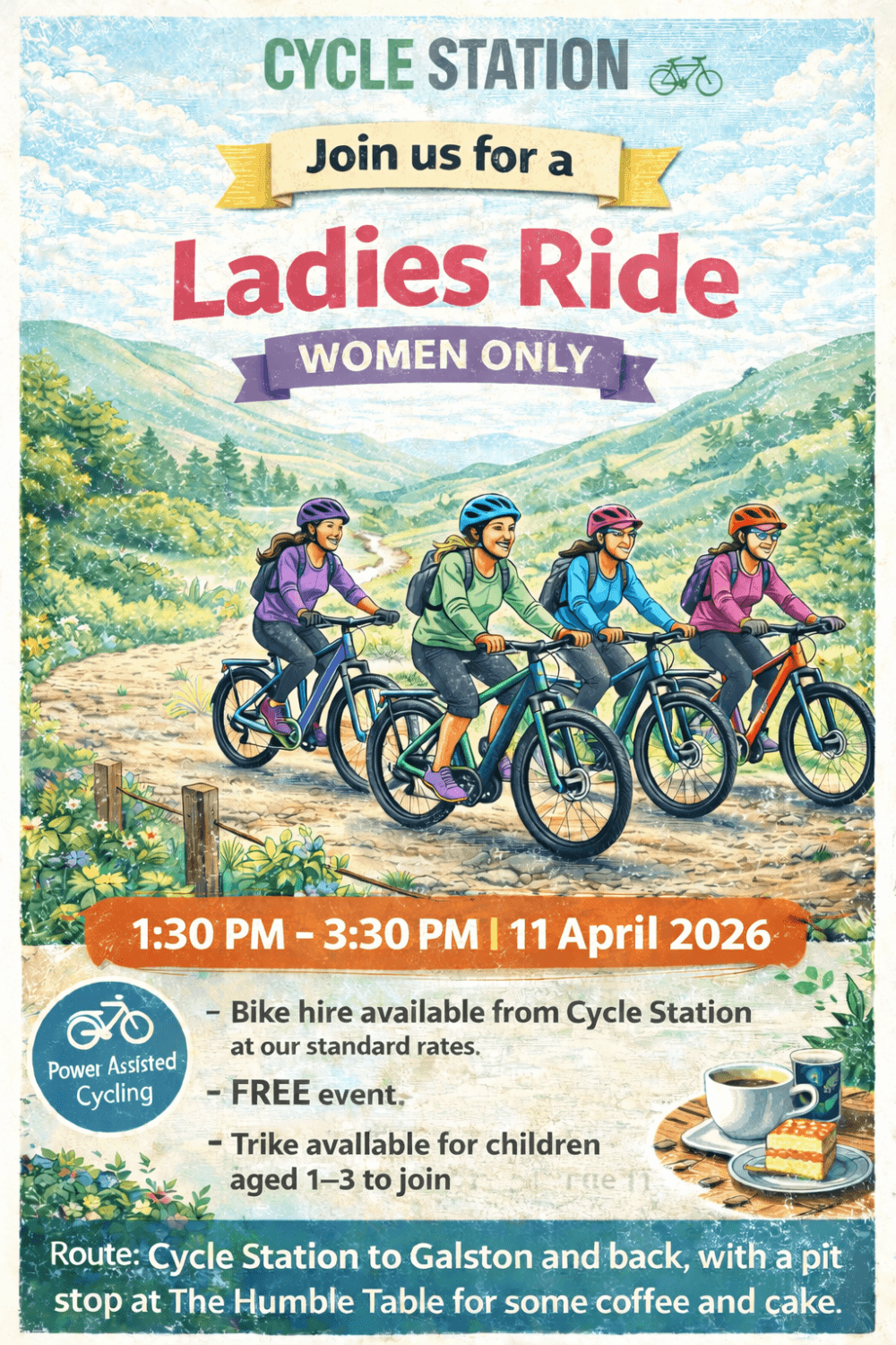 Ladies ride ad